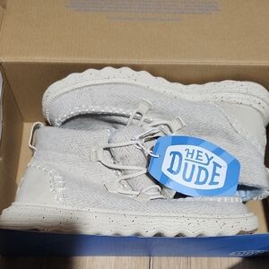 Hey Dude Light Gray Ankle Booties